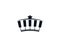 Royal concept piano keyboard icon with crown