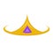 royal crown with amethyst stone