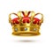Royal Crown Gold Velvet Realistic