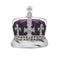 Royal crown with jewels.