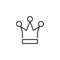 Royal crown outline icon