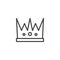 Royal crown outline icon