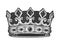 Royal crown sketch engraving vector illustration