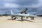 Royal Danish Air Force F-16 fighter jet on the tarmac of Laage AIr Base. Germany - August 23, 2014