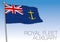 Royal Fleet Auxiliary flag, United Kingdom, vector illustration