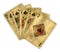 Royal flush of Vintage spades cards