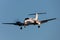 Royal Flying Doctors Service of Australia Beechcraft Super King Air 200 twin engined turboprop aircraft on approach to land at Ad