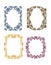 Royal frame set with luxurious damask ornaments