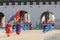 Royal Guards performance at Gwanghwamun Gate, Seoul, Korea.