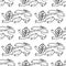 Royal heraldic lions seamless pattern