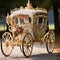 Royal Horse-Drawn Carriage in a Nostalgic Setting