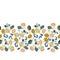 Royal intarsia style floral border.