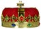 Royal King or Queen Crown with Jewels isolated