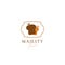 Royal King queen majesty luxury toast bread bakery logo icon symbol in simple elegant premium logo style