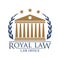 royal law logo element. Vector illustration decorative design