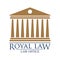 royal law logo element. Vector illustration decorative design