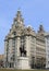 Royal Liver building and King Edward VII statue