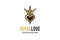 Royal Love Logo Design Template