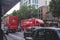 Royal Mail Lorries on Euston Road in London, UK