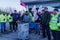 Royal Mail Strike Picket Line at Leeds Mail Centre, Leeds, UK