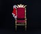 royal mantle on throne