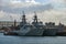 Royal Navy Offshore Patrol Vessels docked at Portsmouth Naval Base