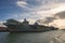 The Royal Navys aircraft carriers HMS Queen Elizabeth and HMS Prince of Wales docked at Portsmouth