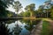 Royal palace east pond in Bayon, the most notable temple at Angkor Thom, Cambodia