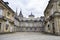 Royal Palace of La Granja de San Ildefonso, next to the gardens and fountains throughout the enclosure full of flowers