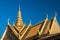Royal Palace roof ornament decorations, Phnom Penh, Cambodia