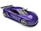 Royal purple modern fast super car - top down view