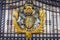 The Royal Seal in Buckingham Palace gate, London