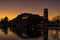 The Royal Shakespeare Theatre at Dusk.