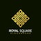 Royal Square logo, Golden Luxury creative modern logos Design Vector