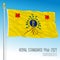 Royal Standard Queen Elizabeth historical flag, Barbados