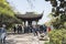 The royal stone tablets pavilion in Viewing Fish at Flower Pond scenic spot