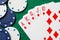 Royal straight flush poker cards