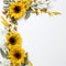 Royal sunflower border