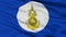 Royal Thai Navy Flag Closeup View