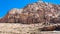 Royal Tombs in mountains in Petra town
