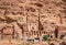 The Royal Tombs in Petra, Jordan.