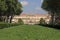 Royal villa with lawn and grass in monza city in italy