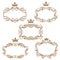 Royal vintage brown borders and frames