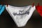 Royal wednesday message panties on the rope, laundry
