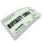 Royalty Check Commission Income Percentage Revenue Sales