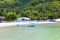 Royalty high quality free stock image of boats at Nha beach on Son island, Kien Giang, Vietnam. Near Phu Quoc island.