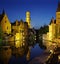 Rozenhoedkaai, one of the landmarks in Bruges