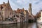 The Rozenhoedkaai Quay of the Rosary canal in Bruges