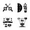 RPA glyph icons set