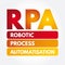 RPA - Robotic Process Automatisation acronym